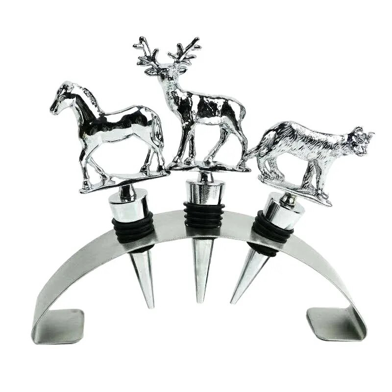 Butelių kamščiai Vyno kamščiai Elniai gėrimų butelių kamšteliai vyno mėgėjams Kalėdų Helovino virtuvės baro įrankių priedai