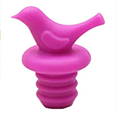 1vnt Creative Bird Design silikoniniai vyno kamščiai butelių kamšteliai vestuvių dovanų vyno pylimo kamščiai