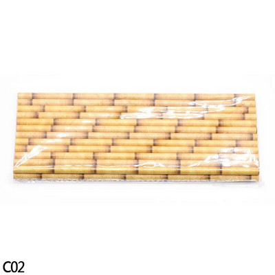 Zeleno smeđi uzorci od bambusa Papirnate slamke Slamka za ispijanje soka za koktele za vjenčanje Rođendan Bar Pub Jungle potrepštine za zabavu