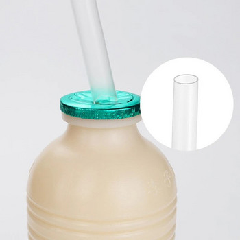 100 бр. Пластмасови сламки за еднократна употреба Индивидуални опаковки Сламка за пиене на млечен сок Прозрачни огъващи се сламки Консумативи за сватбено тържество