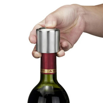 2 ΤΕΜ. Πώμα φιάλης κρασιού από ανοξείδωτο χάλυβα Κενό στεγανωτικό καπάκι κόκκινου κρασιού Fresh Keeper Εργαλεία Μπαρ Κάλυμμα μπουκαλιού Αξεσουάρ κουζίνας