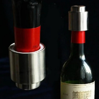 2 ΤΕΜ. Πώμα φιάλης κρασιού από ανοξείδωτο χάλυβα Κενό στεγανωτικό καπάκι κόκκινου κρασιού Fresh Keeper Εργαλεία Μπαρ Κάλυμμα μπουκαλιού Αξεσουάρ κουζίνας