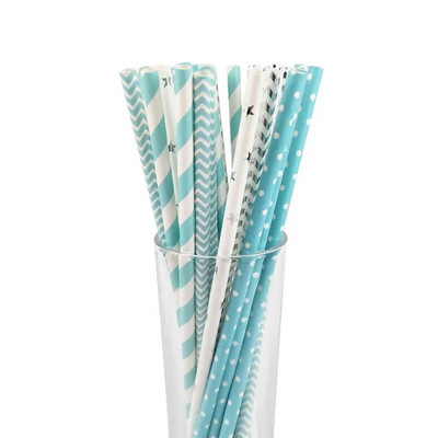 25vnt/rinkinys Vienkartiniai popieriniai šiaudeliai Creative Blitter Geriamasis šiaudelis Mada Gimtadienio vakarėlio reikmenys Mišrios juostelės Rietjes stalo reikmenys