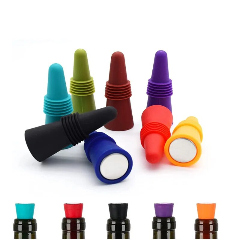 2 vnt. silikoninis vyno butelio kamštis alaus kamštelis kamštelis putojantis nepralaidus šampano butelio sandariklis kamščiai vyno baro priedas