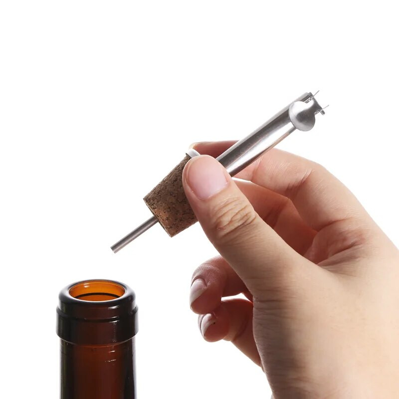 Nerūdijančio plieno butelio kamštis Vyno piltuvo dangtelis Alyvuogių aliejaus piltuvo dozatoriaus snapelis kamštienos vakuuminis sandariklis Nesandarus kamštis virtuvės įrankiai