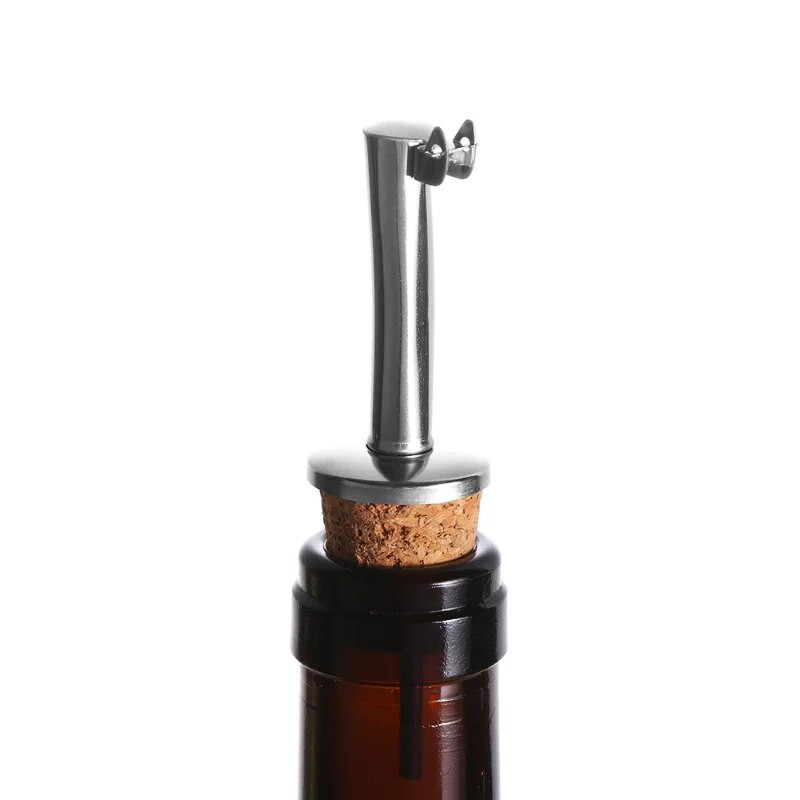 Nerūdijančio plieno butelio kamštis Vyno piltuvo dangtelis Alyvuogių aliejaus piltuvo dozatoriaus snapelis kamštienos vakuuminis sandariklis Nesandarus kamštis virtuvės įrankiai