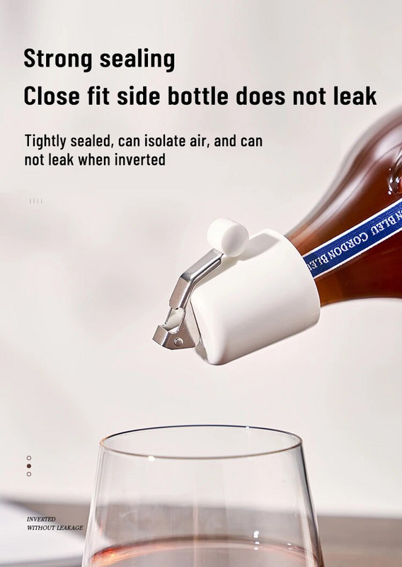 ABS Κενό πώμα καπακιού φιάλης κόκκινου κρασιού τύπου πρέσσας Σφραγιστικό κενού αδιάβροχο Retain Freshness Champagne Cork Plug Εργαλείο μπαρ κουζίνας