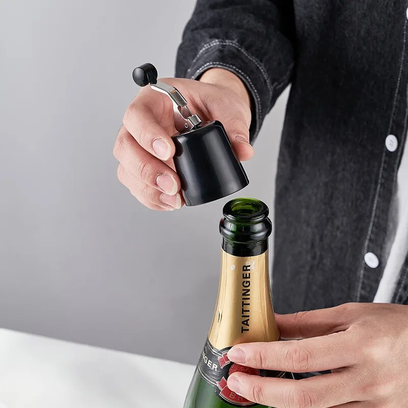 ABS Κενό πώμα καπακιού φιάλης κόκκινου κρασιού τύπου πρέσσας Σφραγιστικό κενού αδιάβροχο Retain Freshness Champagne Cork Plug Εργαλείο μπαρ κουζίνας