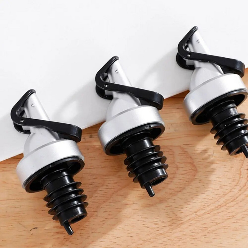 1 vnt automatinis apverčiamas aliejaus butelio kamštis alyvuogių aliejaus purkštuvas Nelaidus maisto kokybės guminis purkštukas skysčio dozatorius vyno piltuvo virtuvė