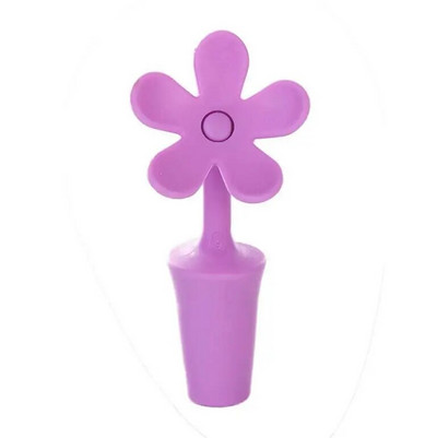 Πώμα σιλικόνης για μπουκάλια κρασιού Sealer Cap Bottle Wine Beer Champagne Sealed Cork Plug Πώμα κρασιού σε σχήμα λουλουδιών Bar Cork Bar