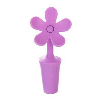 Kreatívna silikónová zátka na fľaše v tvare kvetu, tesniaca zátka na fľaše vína, prenosná nepriepustná zátka na fľaše, kuchynské doplnky