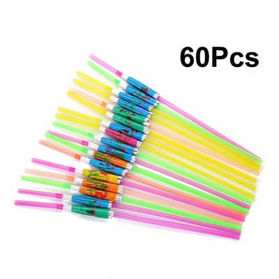 60/120 vnt. plastikinių geriamųjų šiaudelių kokteilių poilsio salonas, vestuvių gimtadienio vakarėlis, specialus vasaros gėrimų šiaudelių baras, gėrimų priedai YJN