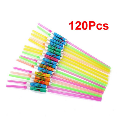 60/120 vnt. plastikinių geriamųjų šiaudelių kokteilių poilsio salonas, vestuvių gimtadienio vakarėlis, specialus vasaros gėrimų šiaudelių baras, gėrimų priedai YJN