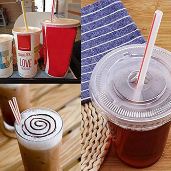 Πλαστικά καλαμάκια 300 τμχ 21cm Long Party Flexible Drinking Straw for Kitchen Juice Cocktail Αναλώσιμα μαγειρικά σκεύη για ποτά