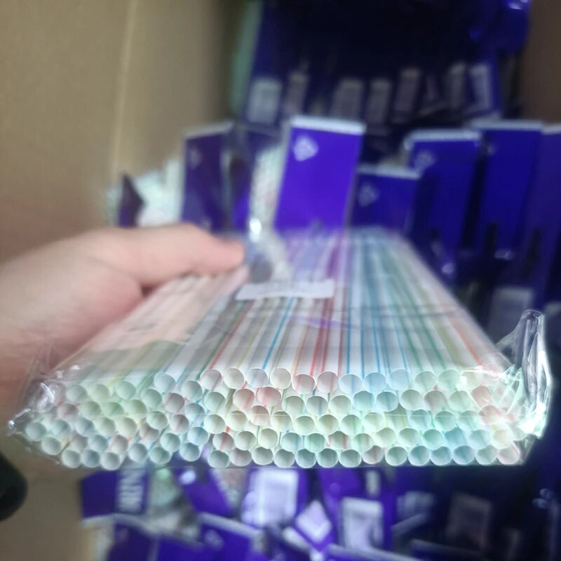 Plastikust kõrred 300 tk 21cm pikk peopaindlik joogikõrs köögi mahla kokteili jaoks ühekordseks kasutamiseks mõeldud kööginõud joogitarvikud