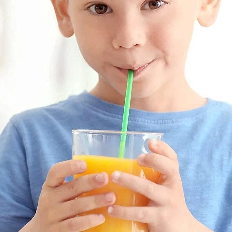 Plastične slamke od 100 komada jednokratne boje Mlijeko Čaj Milkshake Plastična slamka za kuhinjski bar Potrepštine za zabave Slamka za koktele