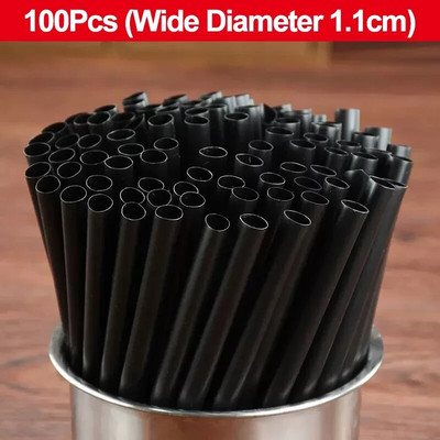 100 tk laiad suured plastkõrred Värvilised ühekordsed joogikõrrepidu sünnipäevakokteilimullid piimatee mahla kõrrepulga tööriistad