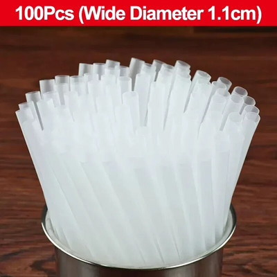 100 tk laiad suured plastkõrred Värvilised ühekordsed joogikõrrepidu sünnipäevakokteilimullid piimatee mahla kõrrepulga tööriistad