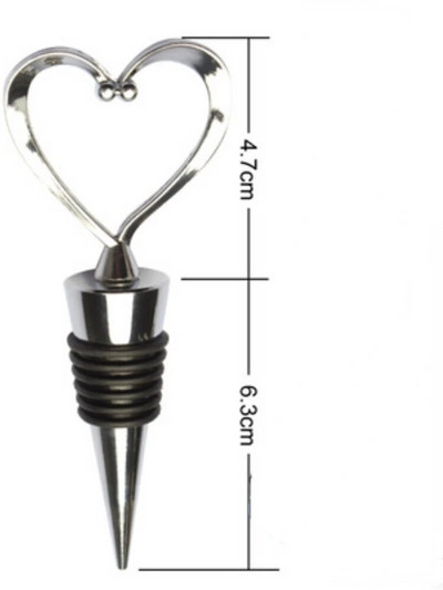 Πώμα μπουκαλιού κρασιού σε σχήμα καρδιάς κόκκινο κρασί σαμπάνιας Σετ δώρα γάμου Βαλεντίνου Σετ πώμα μπαρ Αξεσουάρ Μπαρ σπιτιού Εργαλεία