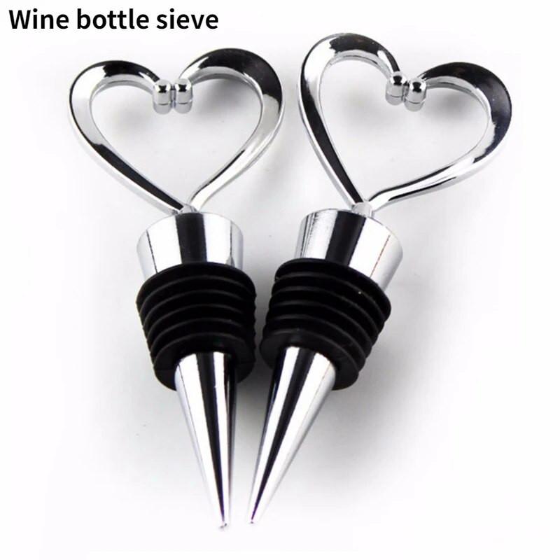 Πώμα μπουκαλιού κρασιού σε σχήμα καρδιάς κόκκινο κρασί σαμπάνιας Σετ δώρα γάμου Βαλεντίνου Σετ πώμα μπαρ Αξεσουάρ Μπαρ σπιτιού Εργαλεία