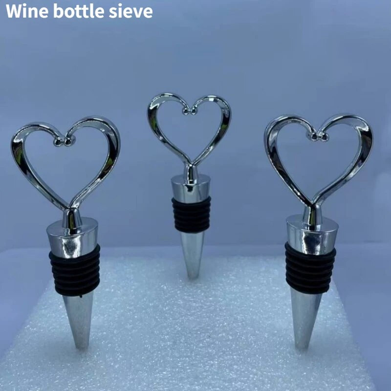 Πώμα μπουκαλιού κρασιού σε σχήμα καρδιάς κόκκινο κρασί σαμπάνιας Σετ δώρα γάμου Βαλεντίνου Σετ πώμα μπαρ Αξεσουάρ Μπαρ σπιτιού Εργαλεία