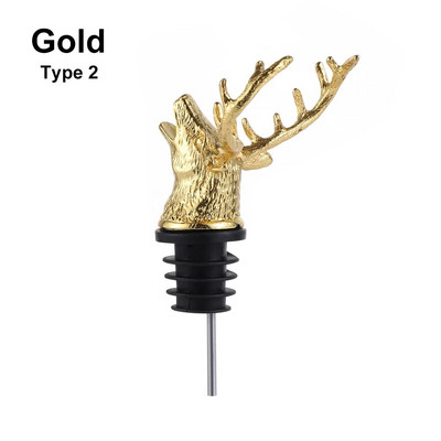 Vīna ielejamās pudeļu aizbāžņi Brieža alnis Lion Bull Head Bourer Dozators Eļļas Šampanieša pudele Koka aizbāznis Saglabājiet vīna aeratorus Stieņa instrumenti