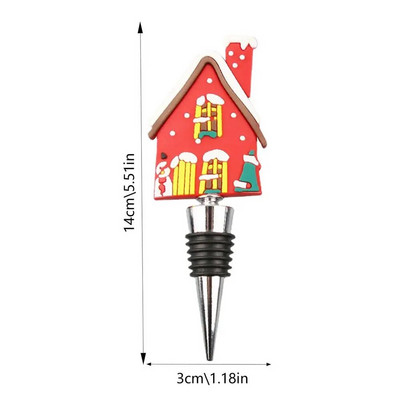Jõuluveinikork Korduvkasutatav veinikork hoiab veini värskusena Tree Christmas Corker Sealer Korduvkasutatav veinikork hoiab veini värskena