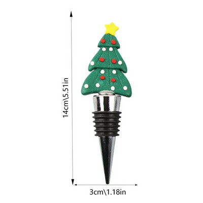 Jõuluveinikork Korduvkasutatav veinikork hoiab veini värskusena Tree Christmas Corker Sealer Korduvkasutatav veinikork hoiab veini värskena