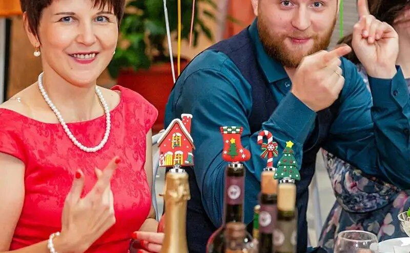 Jõuluveinikork Korduvkasutatav veinikork hoiab veini värskusena Tree Christmas Corker Sealer Korduvkasutatav veinikork hoiab veini värskena