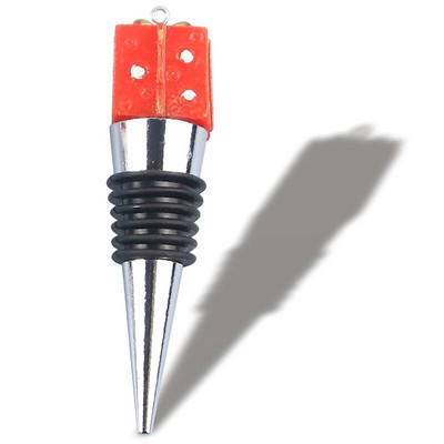 Kalėdų serijos vyno kamštelis baro vakarėlio dekoras Sniego senio forma Šviežiai išsilaikantis vyno šampano butelio kamštis vakuuminiu būdu uždarytas priedas