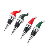 Kalėdų vakarėlio dekoravimas Vyno kamštelis Dekoratyvinis butelio kamštelis Kalėdų kepurė šampano butelių kamščiai Vyno priedai