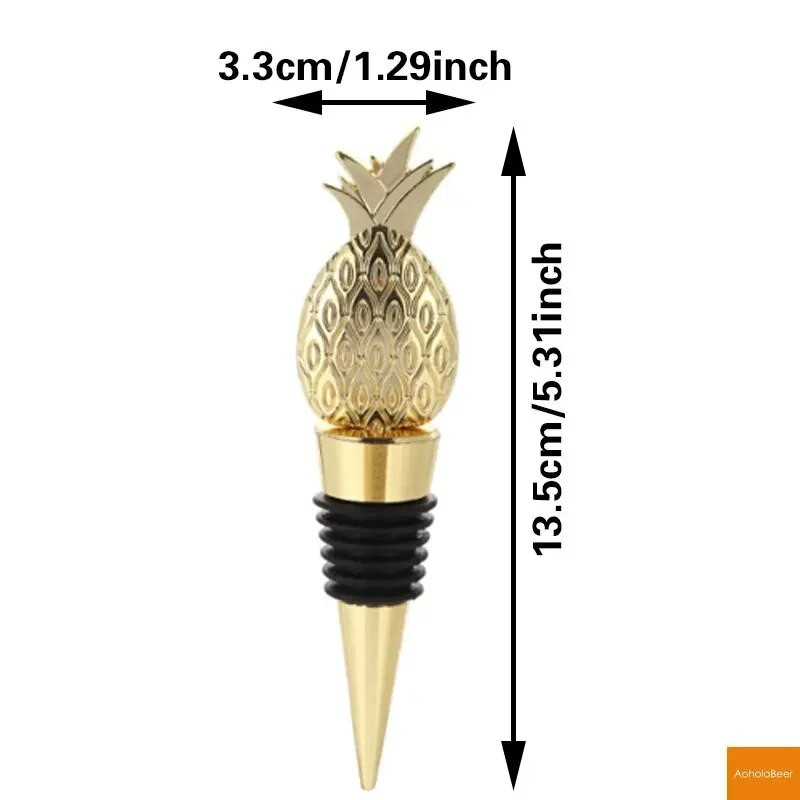 Dekoratiivne ananassipudelikork Veinivärskekork Sünnipäevapeokingitused Pulmateened külalistele Aastapäeva pudeli kujundus