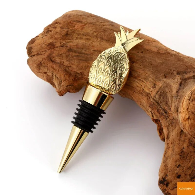 Dekoratiivne ananassipudelikork Veinivärskekork Sünnipäevapeokingitused Pulmateened külalistele Aastapäeva pudeli kujundus