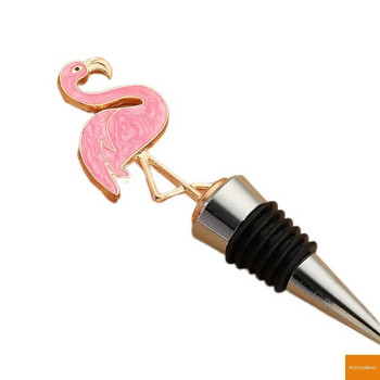 Αξεσουάρ μπαρ Μπάρες σπιτιού Flamingo Letter Shape Bottle Stoppers Wine Plug Home Bar Bottle Decor Crafts Resin Wine Stopper Keeper