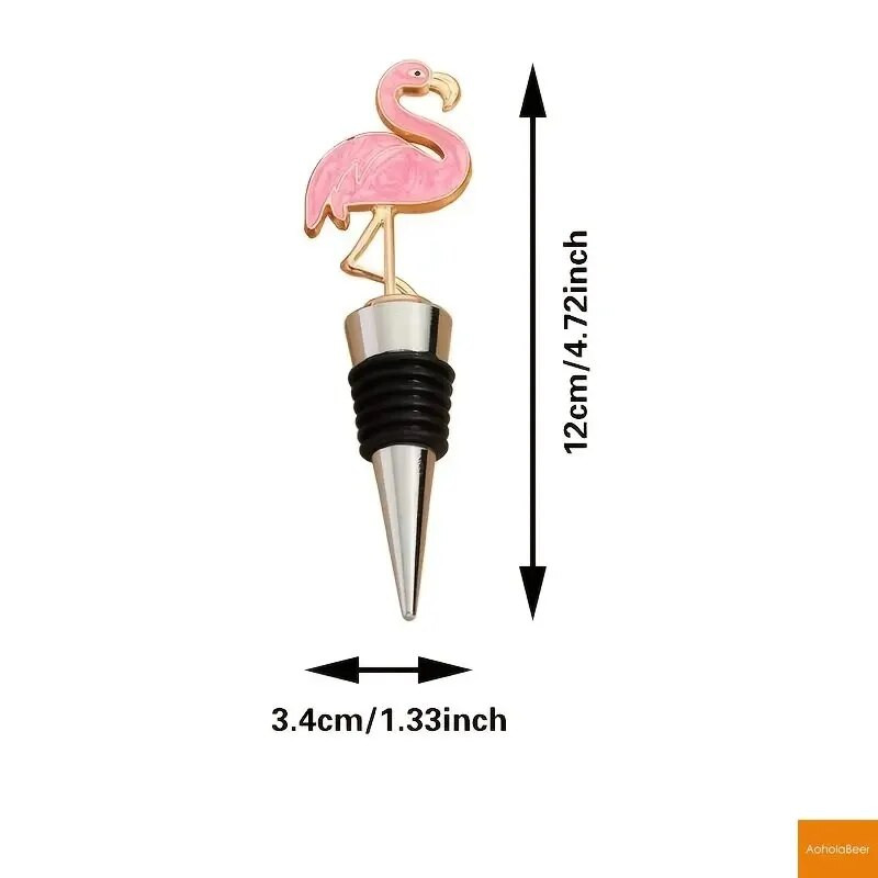 Baro priedai Namų barai Flamingo raidžių formos butelių kamščiai Vyno kamštis Namų baro butelių dekoras Amatai Derva Vyno kamštelio laikiklis