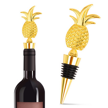 Πώμα για μπουκάλια κρασιού Lovely Zinc-Alloy Storage Wine Stopper με κουτί δώρου, επαναχρησιμοποιήσιμο και όμορφη χρυσή διακόσμηση για δώρα