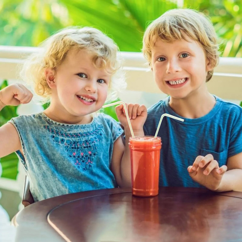 200 tk ühekordselt kasutatav värviline küünarnuki materjal kõrred mahl joogipiim tee õled klassiruumis kasutamiseks