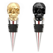 Helovino kaukolės šampano raudonojo vyno butelio kamštis aukštyn kojomis sandariklio kištuko įrankis