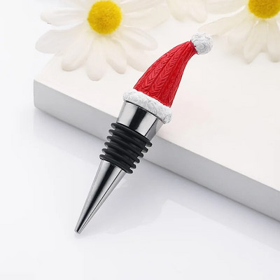 Kalėdų briedžio cinko lydinio vyno kamštis Auksinis sidabras Kūrybinis vyno kamštis Vyno aeratoriai Baro įrankiai Kalėdinio vyno butelio kamštis