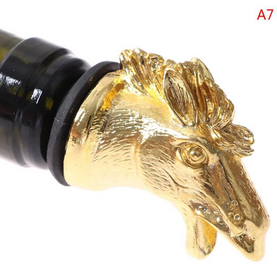 1Pc κράμα ψευδαργύρου Animals Head Wine Pourer Πώματα για μπουκάλια κρασιού Wine Aerators Gift Home Wine Stopper