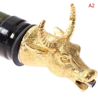 1Pc κράμα ψευδαργύρου Animals Head Wine Pourer Πώματα για μπουκάλια κρασιού Wine Aerators Gift Home Wine Stopper