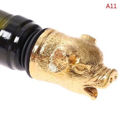1Pc κράμα ψευδαργύρου Animals Head Wine Pourer Πώματα για μπουκάλια κρασιού Wine Aerators Gift Home Wine Stopper