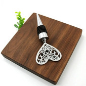 Kovové jednoduché zátky na víno v tvare srdca, silikónová zátka na víno v tvare srdca, zátka na udržiavanie čerstvosti, barové doplnky, domáce bary