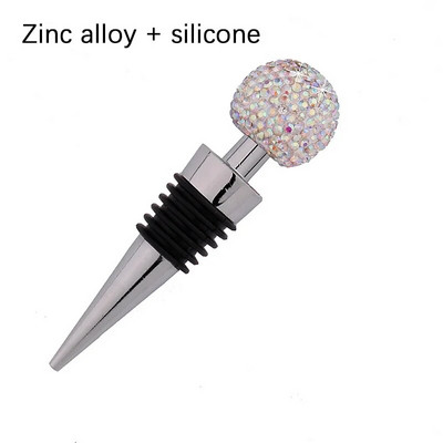 Πώματα για μπουκάλια κρασιού 1 τμχ από κράμα ψευδαργύρου Crystal Bling βύσμα σφράγισης καπακιού μπουκαλιού για δώρο Εργαλεία μπάρα ποτών σαμπάνιας με ουίσκι κόκκινου κρασιού