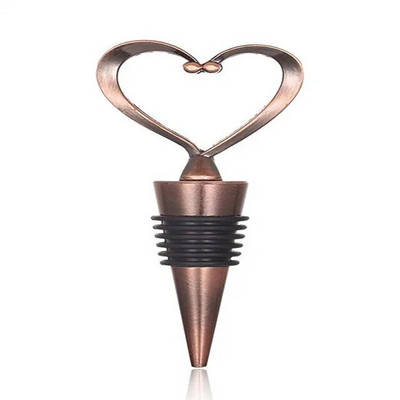 Love Heart Shape, Starfish, Mr & Mrs vyno butelio kamštis Cinko lydinio daugkartinio naudojimo kištukas Laikykite vyną šviežią, kad mielieji padovanotų vestuves