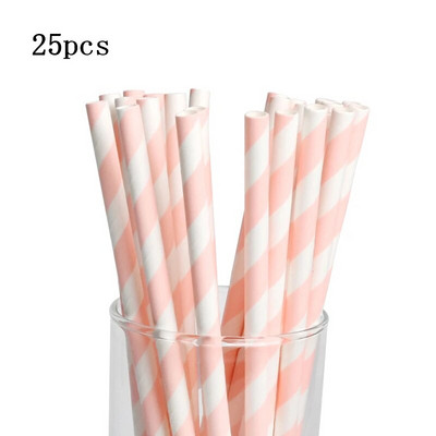 25vnt Geriamasis popierius Šiaudeliai flamingo Šiaudeliai Helovino Kalėdų Dovana Kūdikių Dušo dekoravimui Vakarėlio reikmenys