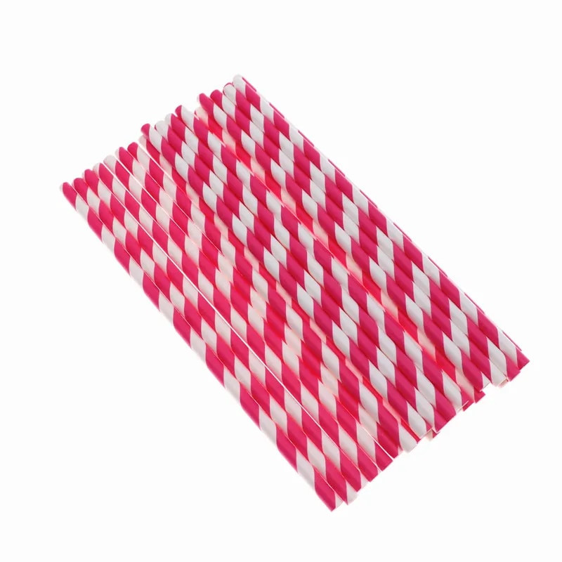 25vnt Geriamasis popierius Šiaudeliai flamingo Šiaudeliai Helovino Kalėdų Dovana Kūdikių Dušo dekoravimui Vakarėlio reikmenys