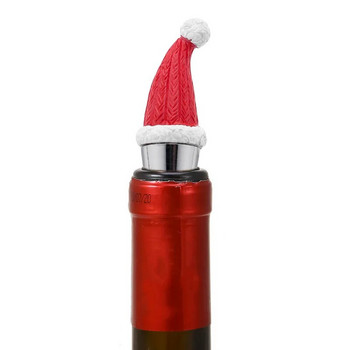 Χριστουγεννιάτικη Σειρά Santa Claus Πώμα για μπουκάλια κρασιού Δώρο για πάρτι Χριστουγεννιάτικο μπαρ Διακόσμηση σφραγισμένο πώμα φρέσκου κρασιού σαμπάνιας