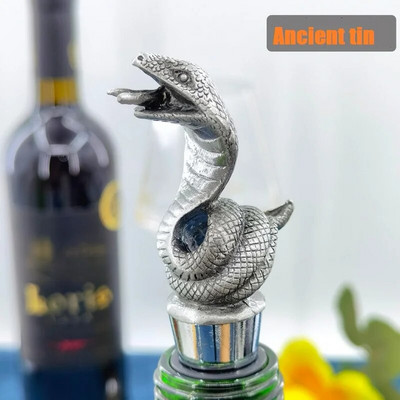 Anotacija Kūrybinis gyvatės vyno kamštis Cinko lydinio vyno butelis Laikyti šviežią kamštelį Baras Įrankiai Dekoracijos Vyno burna