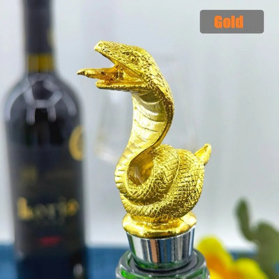 Anotacija Kūrybinis gyvatės vyno kamštis Cinko lydinio vyno butelis Laikyti šviežią kamštelį Baras Įrankiai Dekoracijos Vyno burna